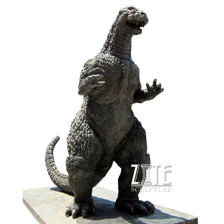 Custom large resin animal sculpture fiberglass godzilla statue