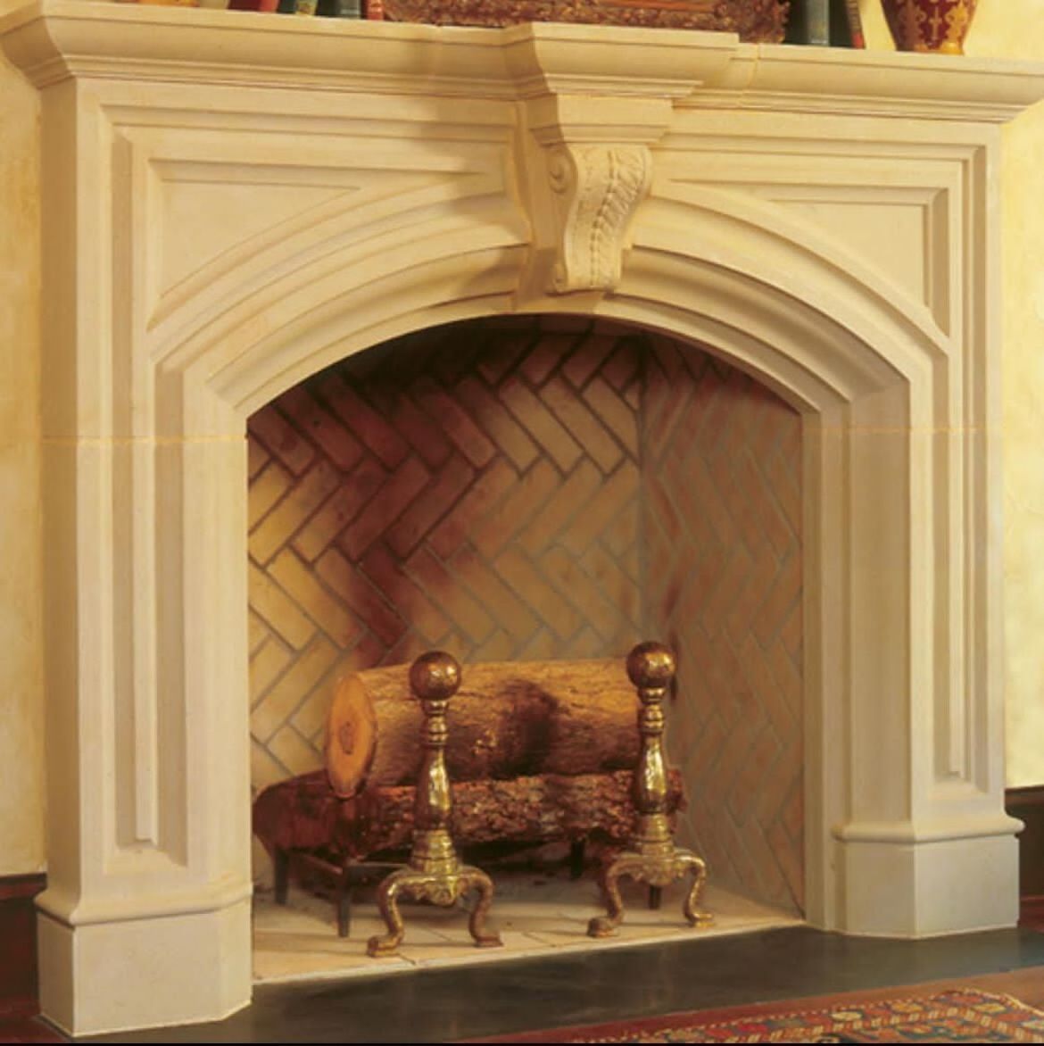 Fashion Hand Carved Natural Marble Fireplace Mantle