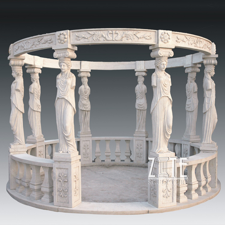 Hot Sale Outdoor large marble gazebos for sale