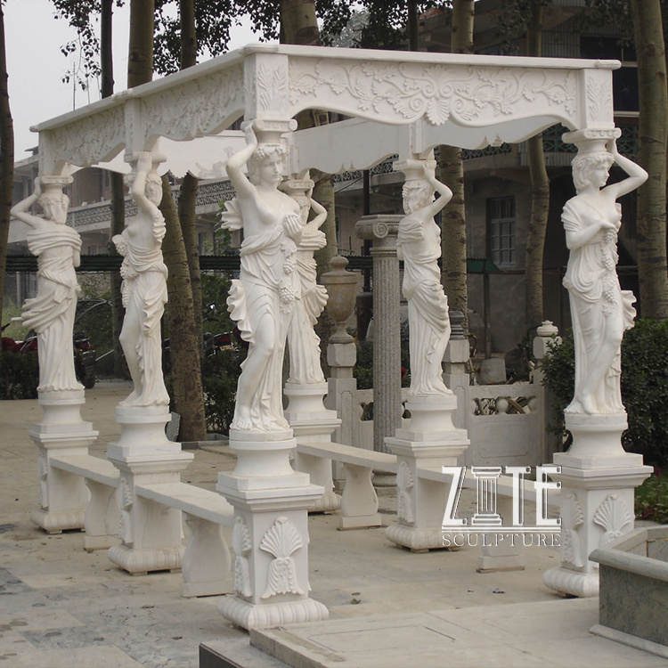 Hot Sale Outdoor large marble gazebos for sale