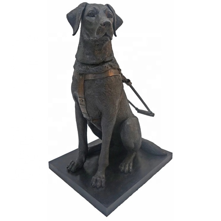 Real size Bronze Labrador Retriever Sculpture Metal Dog Statue