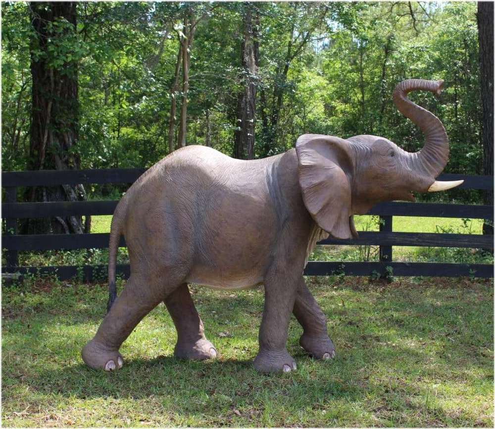 Custom Garden Resin Animal Sculpture Fiberglass Elephant Statue Figurine