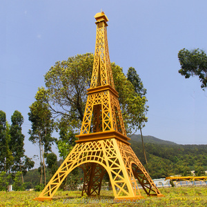 Famous French Large Eiffel Tower Metal Iron Sculpture Statue