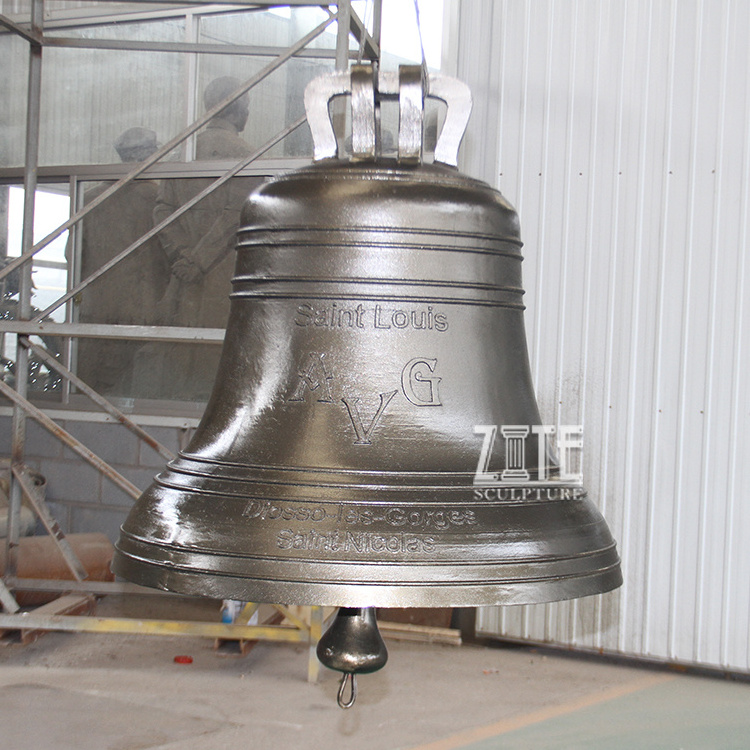 High Quality Church Bell Statue Large Bronze Church Bell Sculpture