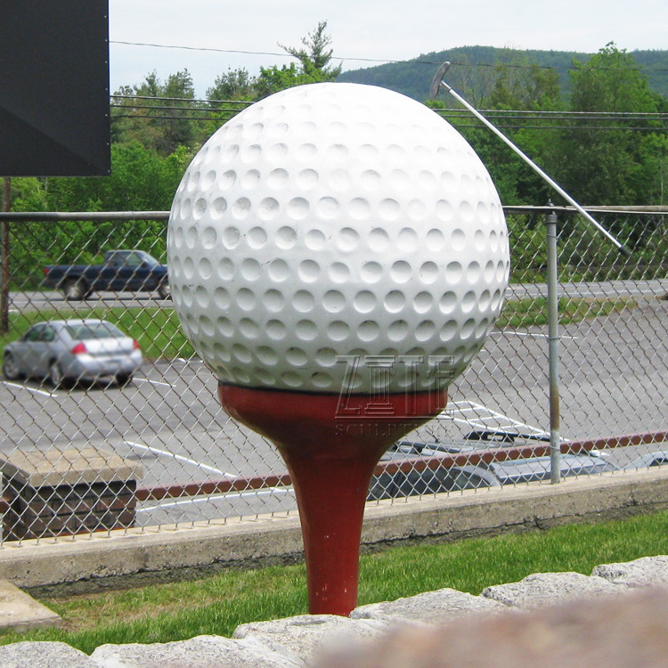 Garden outdoor giant decorative resin fiberglass golf ball sculpture