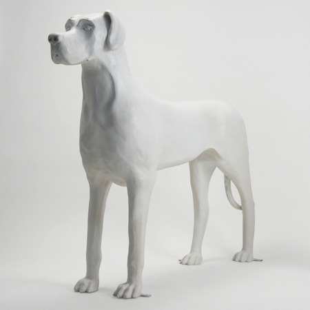 Hot Sale Garden Life Size Resin Animal Large Fiberglass Great Dane Dog Statue Chien Sculpture