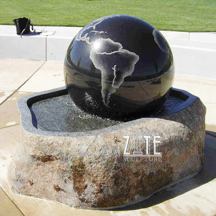 Hot Selling granite globe fountain