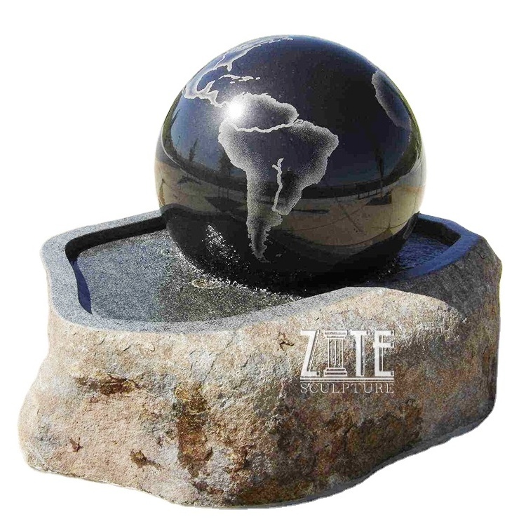 Hot Selling granite globe fountain