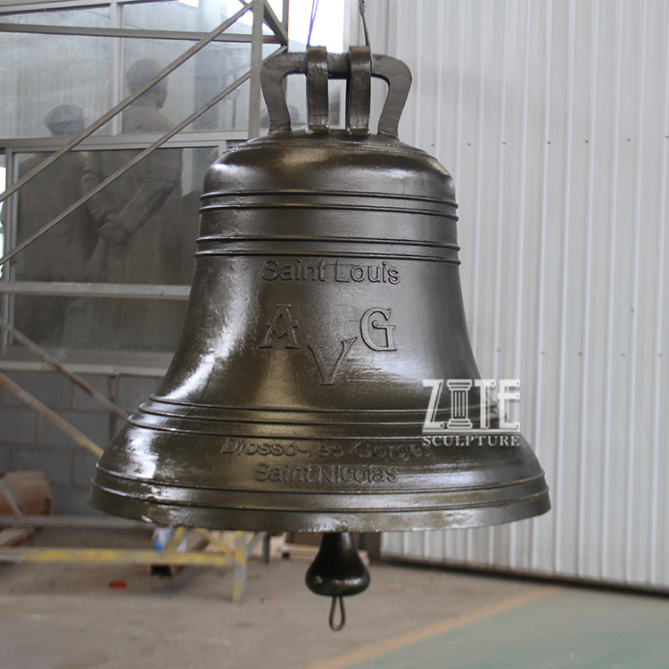 High Quality Church Bell Statue Large Bronze Church Bell Sculpture