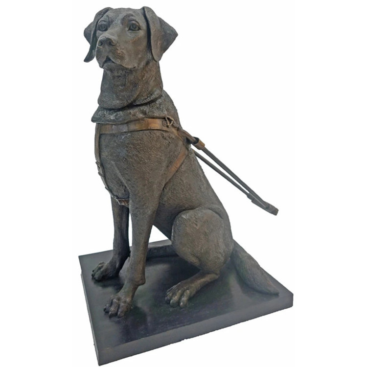 Real size Bronze Labrador Retriever Sculpture Metal Dog Statue