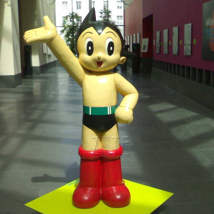 Resin anime action figure fiberglass life size astro boy statue