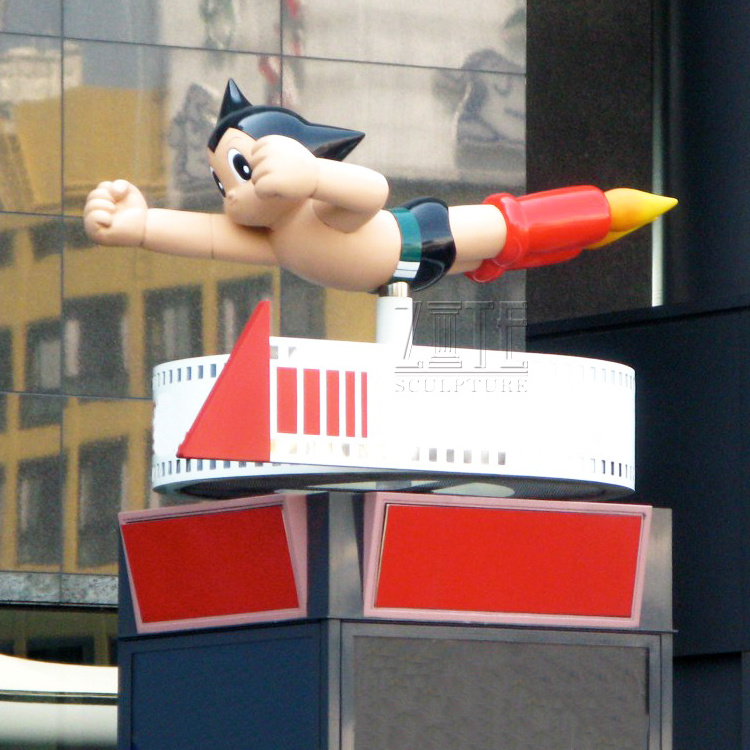 Resin anime action figure fiberglass life size astro boy statue