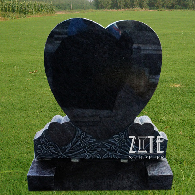 High Quality Marble Hand Carved black granite headstones for graves