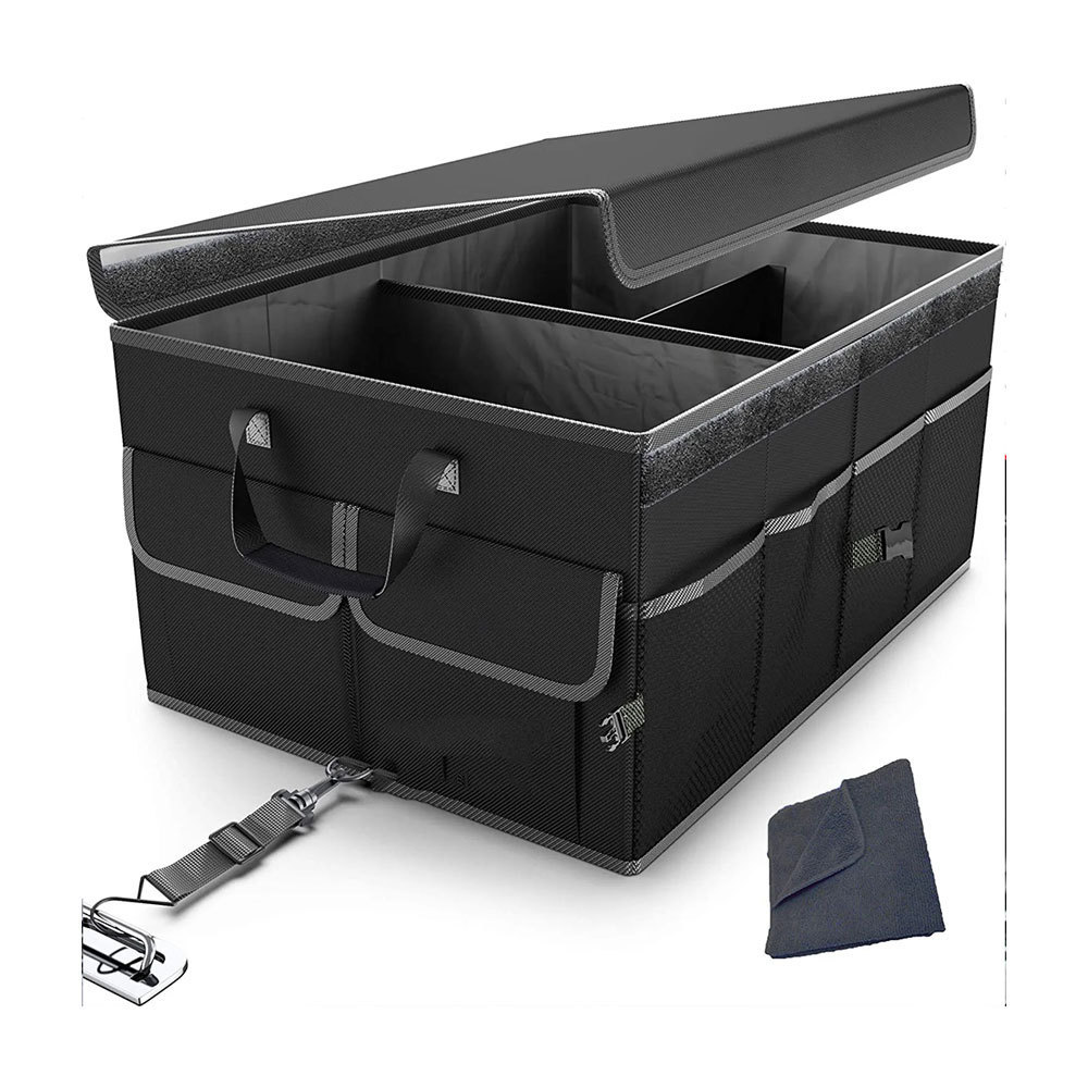 Collapsible Car Luggage Automobile Trunk Boot Organizer Car Trunk Organizer Storage Boxs with Strap Handle Car Storage Organizer