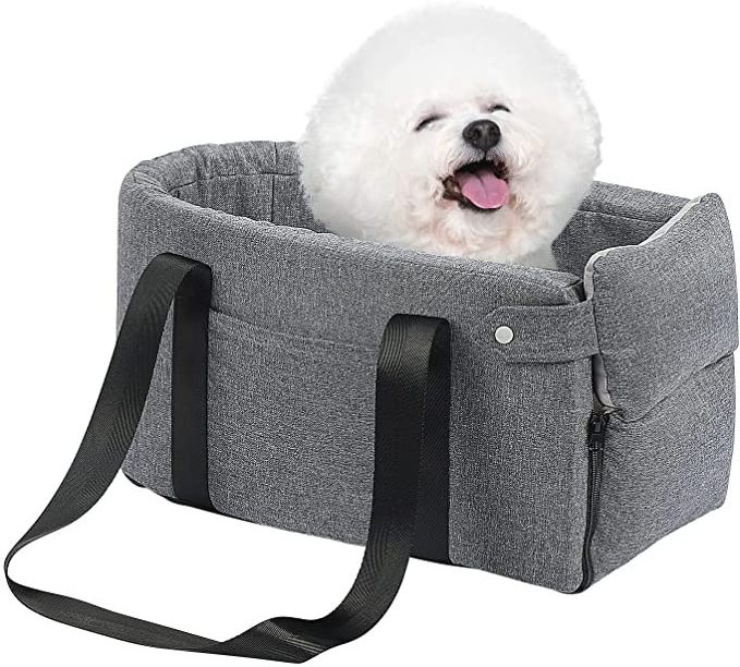 OEM ODM Removable Pet Dog Armrest Booster Car Seat Safety Travel Carrier Bag Car Booster Seat for small dogs