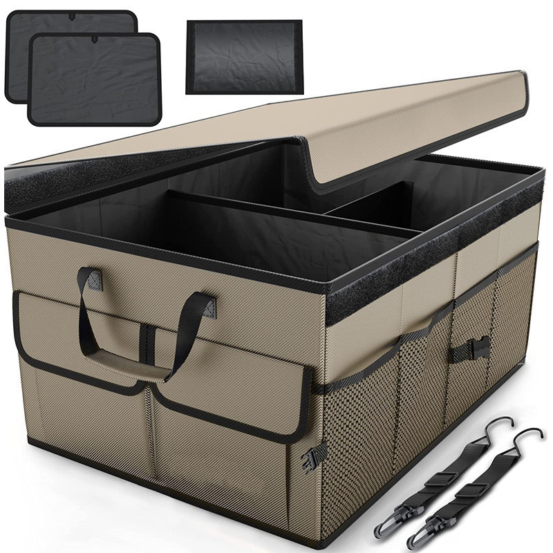 Collapsible Car Luggage Automobile Trunk Boot Organizer Car Trunk Organizer Storage Boxs with Strap Handle Car Storage Organizer