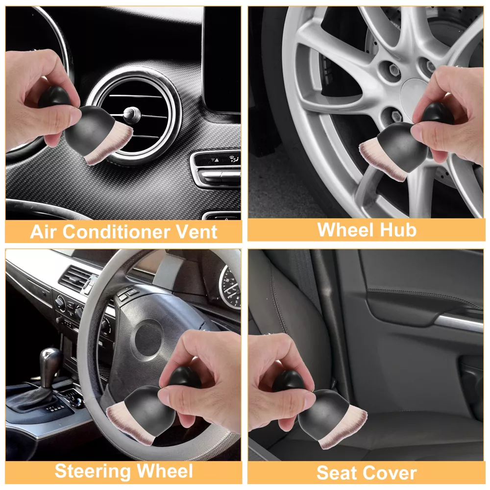 Automotive Interior Cleaning Soft Brush Cleaning Tool Keyboard Cleaner Car Dashboard Air Outlet Gap Dust Cleaning Brush