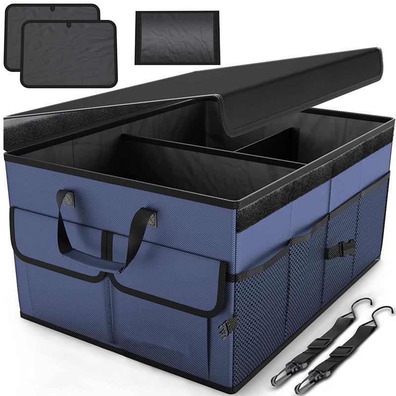 Collapsible Car Luggage Automobile Trunk Boot Organizer Car Trunk Organizer Storage Boxs with Strap Handle Car Storage Organizer