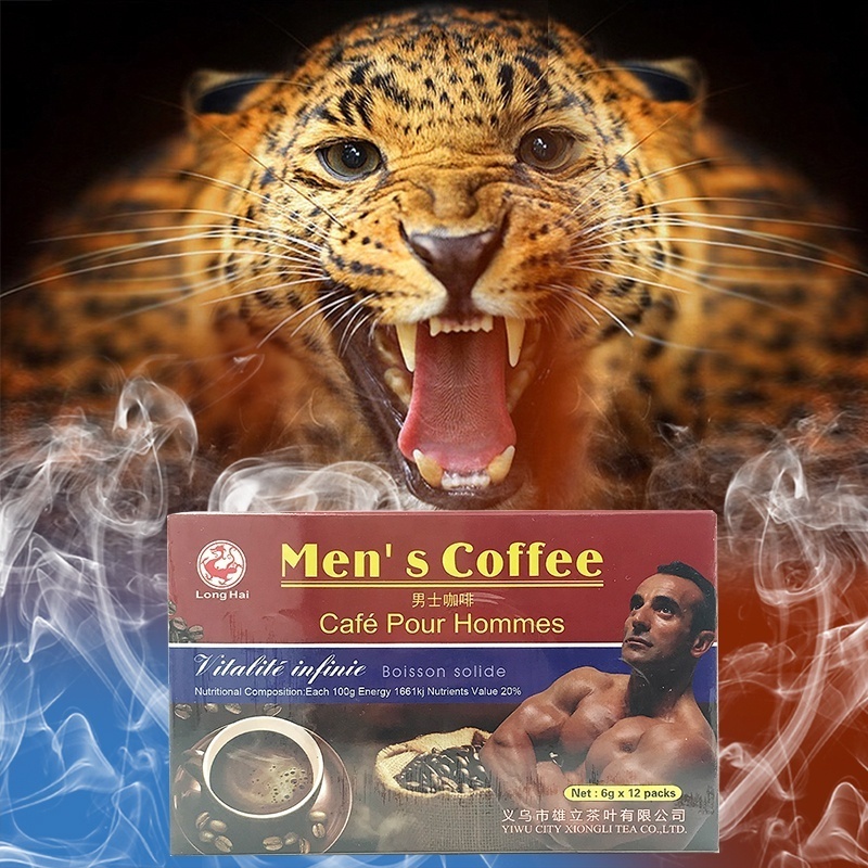 Factory price hot sale 100% Chinese herbal men's energy coffee maca  coffee