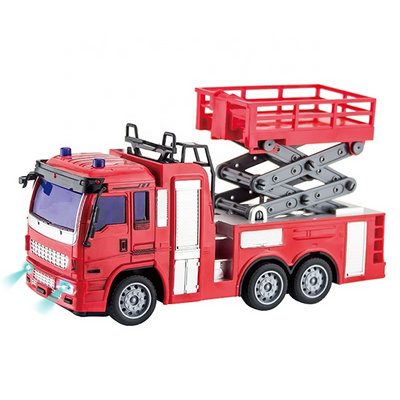 4 Channel Remote Control Fire Engine Simulation City Rescue Rechargeable RC Fire Rescue Engineering Truck Toys For Kids