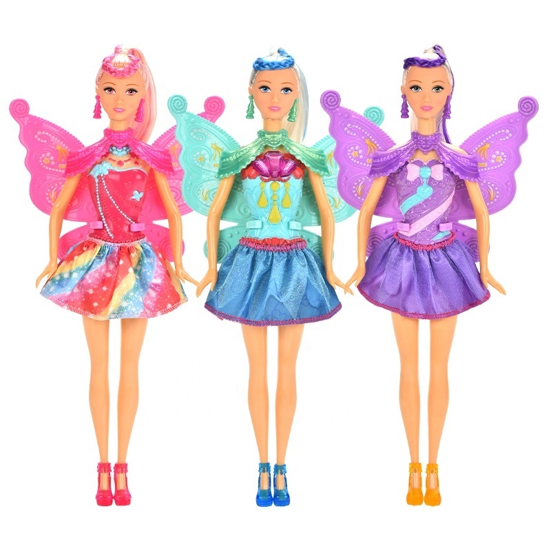 11 Inch Flower Fairy Princess Doll Small And Cute Movable Joints Portable Sweet Fashion Plastic Girl Doll Toys For Kids