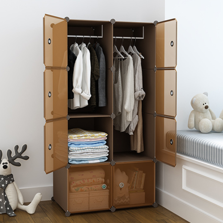 Simple Wardrobe Modern Household Bedroom Plastic Small Storage Cabinet