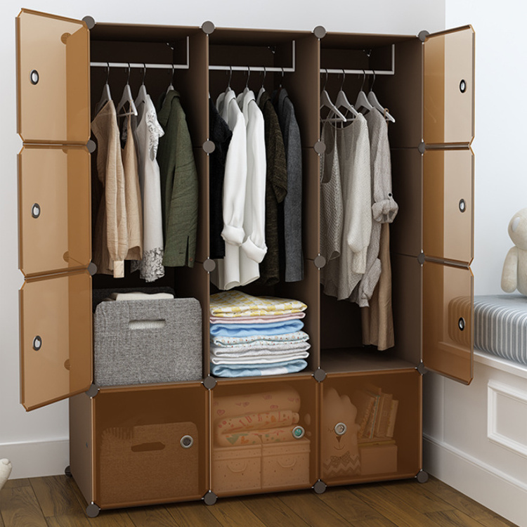 Simple Wardrobe Modern Household Bedroom Plastic Small Storage Cabinet