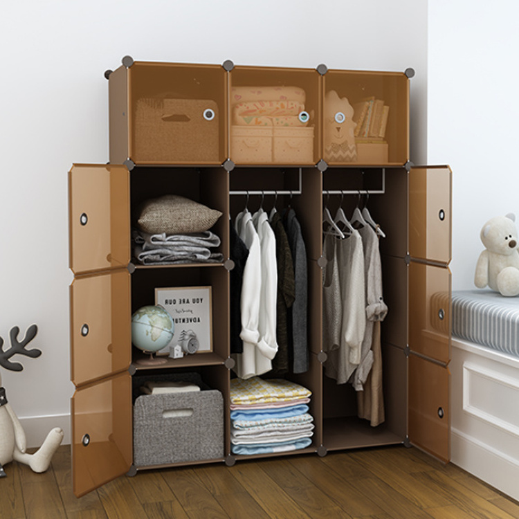 Simple Wardrobe Modern Household Bedroom Plastic Small Storage Cabinet