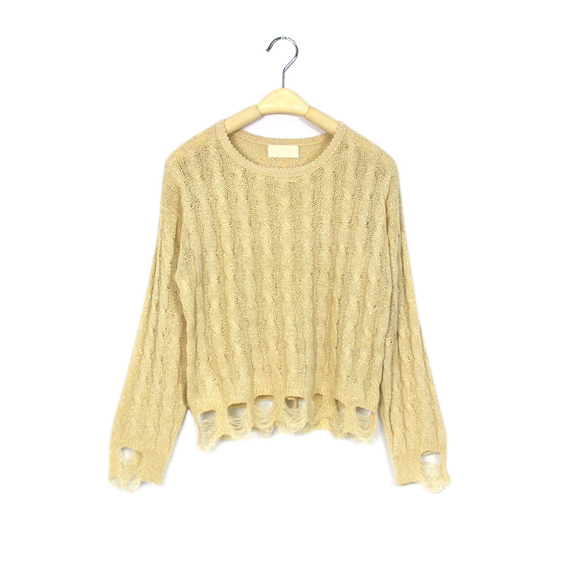 Spring Style Empty Design Women's sweater Crochet women's sweater Cool hollow out women's pullover