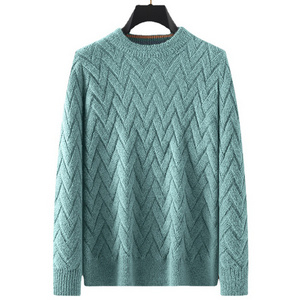 Luxury Classically Comfy Cable Knit Tops Pullover Men's Sweaters Geometric Jacquard Knitwear Sweater Winter