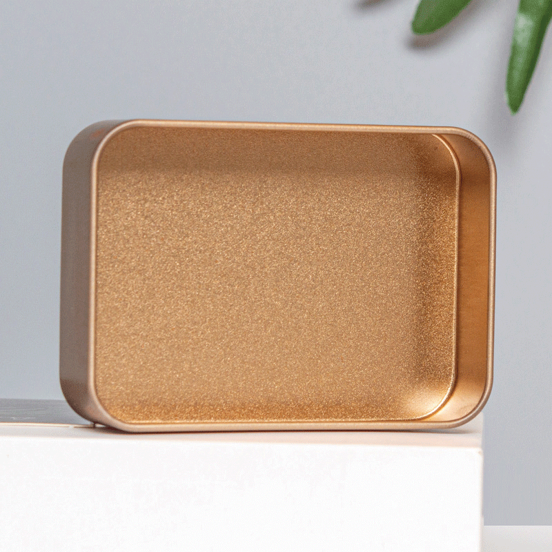 Wholesale Black Sliver Color Sewing Accessories Tin Container Custom Small Rectangular Metal Tin Box For Badge