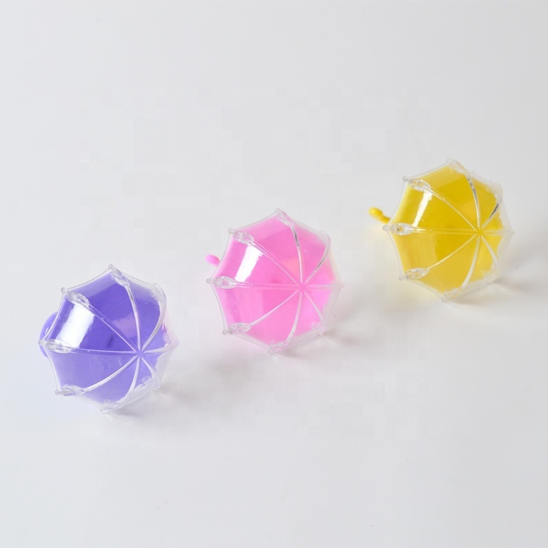 Hot sale cute mini umbrella shaped plastic candy gift packing box