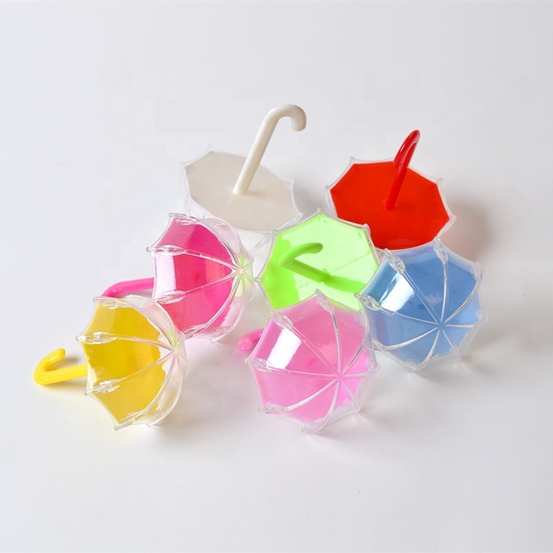 Hot sale cute mini umbrella shaped plastic candy gift packing box