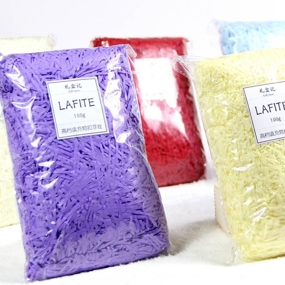 Nice color baled shredded confetti crinkle paper for packaging