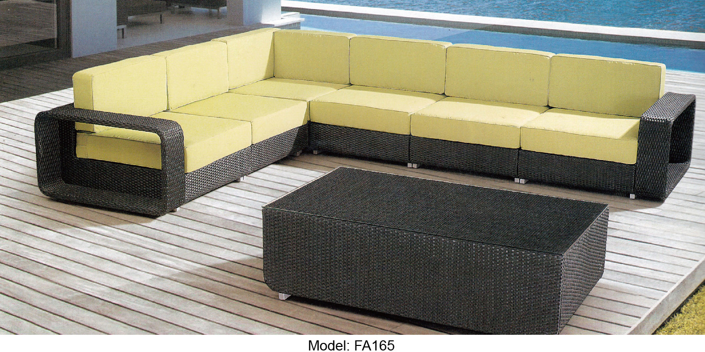 Rattan Wicker Sofa outdoor furniture rattan half moon sofa garden furniture set outdoor rattan furniture sofa set