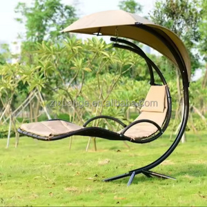 Factory Chaise Lounger Arc Stand Air Porch Swing Hammock Chair With Canopy for Outdoor