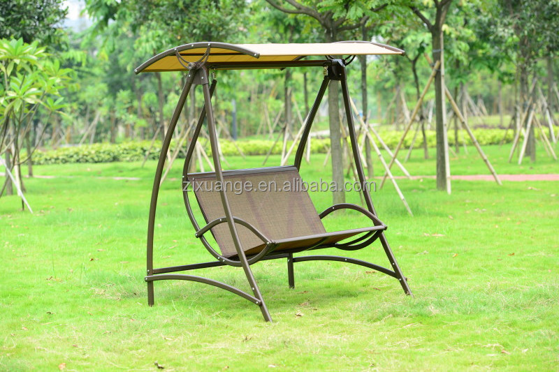 Outdoor Hanging Swing Chair With Canopy 2 seater 3 Seater Hammock Cushioned Outdoor Bench Seat Garden Patio Canopy Swing Chair