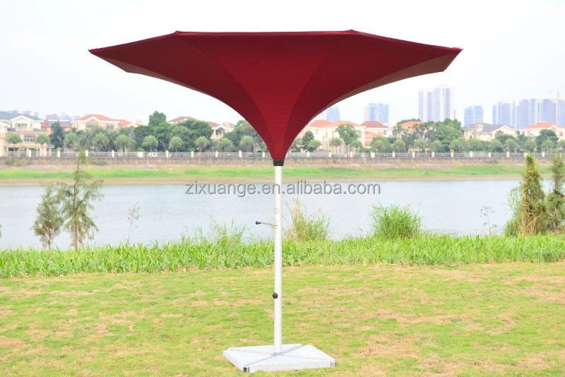 outdoor furniture wholesale with led light 3.5m Aluminum flower patio umbrellas garden sets outdoor tulip decoration umbrella