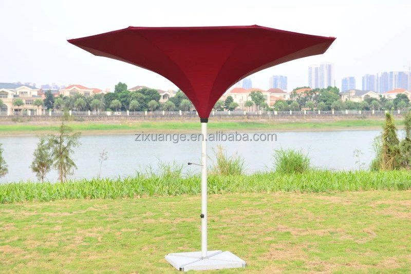 outdoor furniture wholesale with led light 3.5m Aluminum flower patio umbrellas garden sets outdoor tulip decoration umbrella