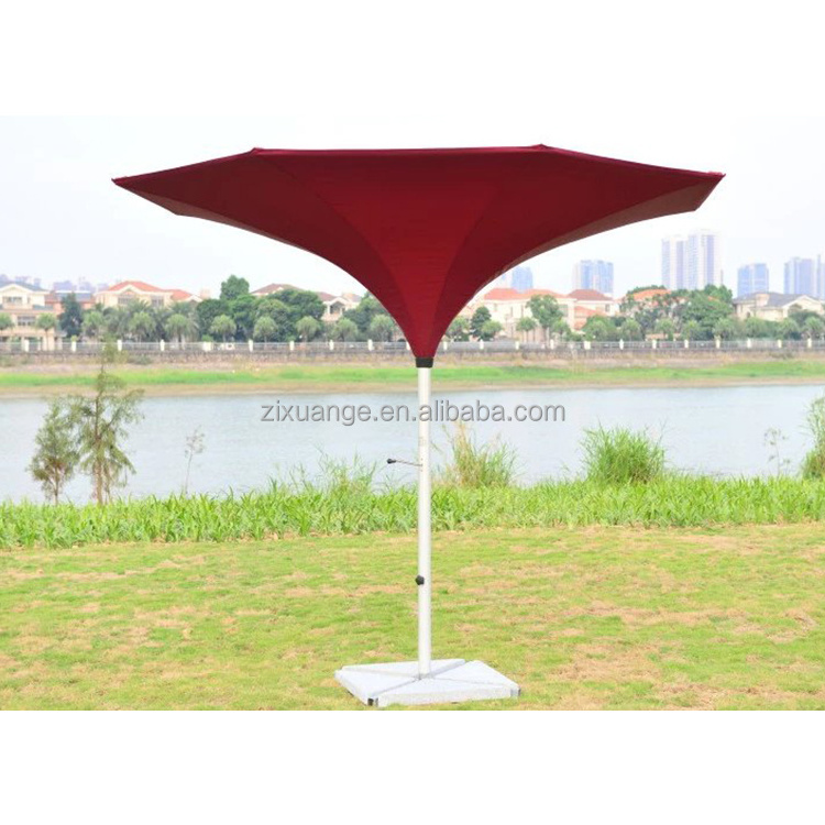 outdoor furniture wholesale with led light 3.5m Aluminum flower patio umbrellas garden sets outdoor tulip decoration umbrella