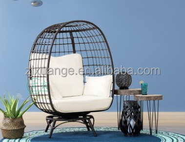 Hot Sell Outdoor Hanging Rattan Egg Chair Leisure Wicker Patio Swing Chair egg hanging swing chair