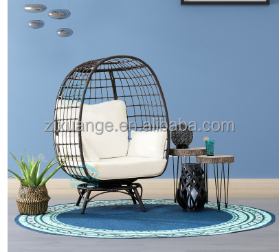 Hot Sell Outdoor Hanging Rattan Egg Chair Leisure Wicker Patio Swing Chair egg hanging swing chair