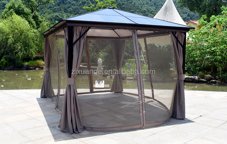 Luxury Aluminum 4x4 Large Gazebos Pavilions Outdoor Alloy Roman Tent Car Tent Garden Carport Gazebo Awning Aluminium Pavilion