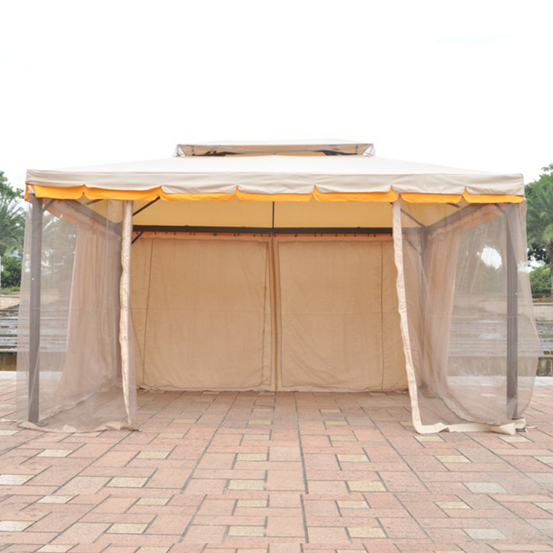 Soft Top Outdoor Patio Gazebo Tent Garden Canopy Customized Logo Home Courtyard Using Waterproof Sunshade Roma Gazebo Canopy