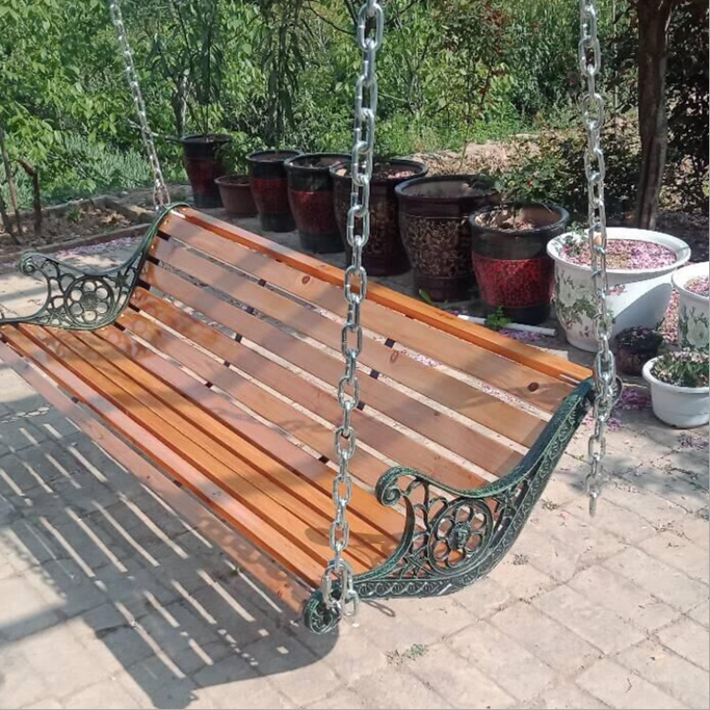 Competitive Price Buy Hot Sale Furniture Supplies 3 Seats Patio Hanging Outdoor Garden Swing Chair With Stand for Sale Wooden