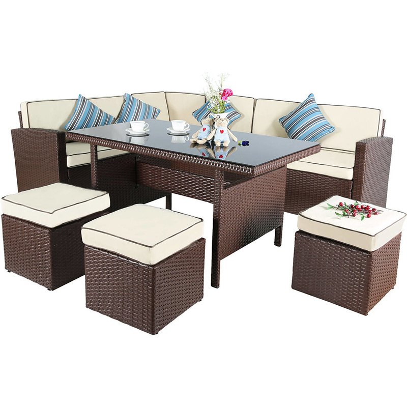 Rattan Wicker Sofa outdoor furniture rattan half moon sofa garden furniture set outdoor rattan furniture sofa set