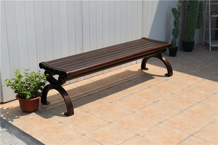 Good quality Factory Directly Waterproof WPC Outdoor Garden cast aluminum Bench Park Bench,occasional chair modern,outdoor