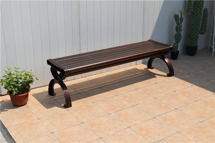 Good quality Factory Directly Waterproof WPC Outdoor Garden cast aluminum Bench Park Bench,occasional chair modern,outdoor