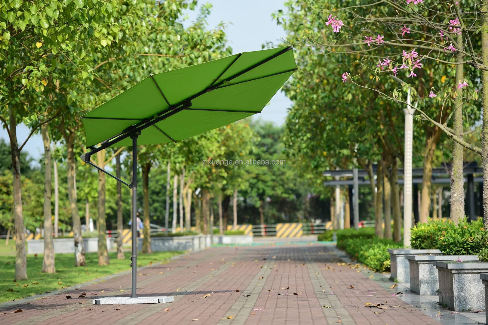 Luxury Leaf Shape Big Umbrella Outdoor Garden Patio Cantilever Parasol Umbrella