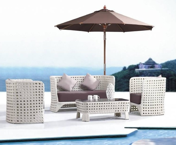 home rattan half moon outdoor PE Wicker sofa garden furniture set semi circle L shape rattan sofa outdoor furniture garden sets